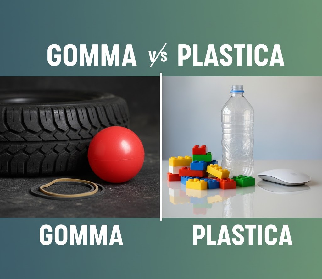 Gomma vs plastica: differenze